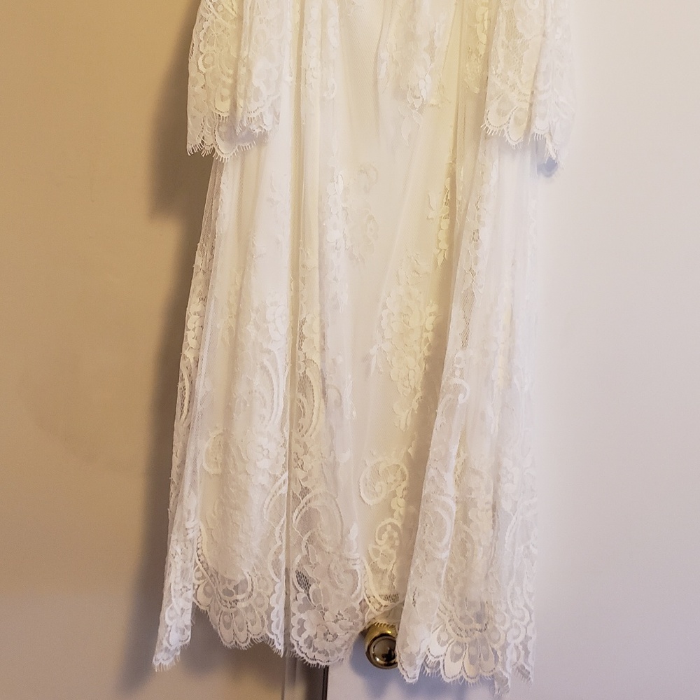 White lace dress size 2
